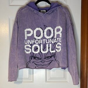 Oh My Disney Lavender Ursula Poor Unfortunate Souls Cropped Hoodie